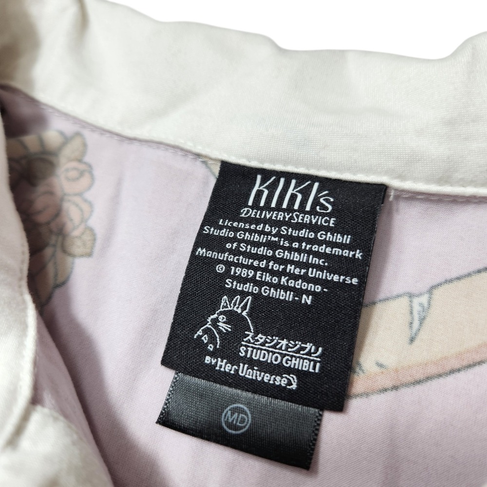 Kiki's Delivery Service Size Medium Sweets Dress Pink Peter Pan Collar Ghibli - Picture 6 of 11